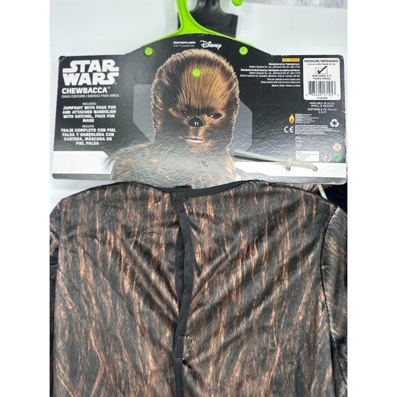 Disney Star Wars Chewbacca 2 Piece Halloween Costume New Child's Medium 8-10 - Picture 6 of 11